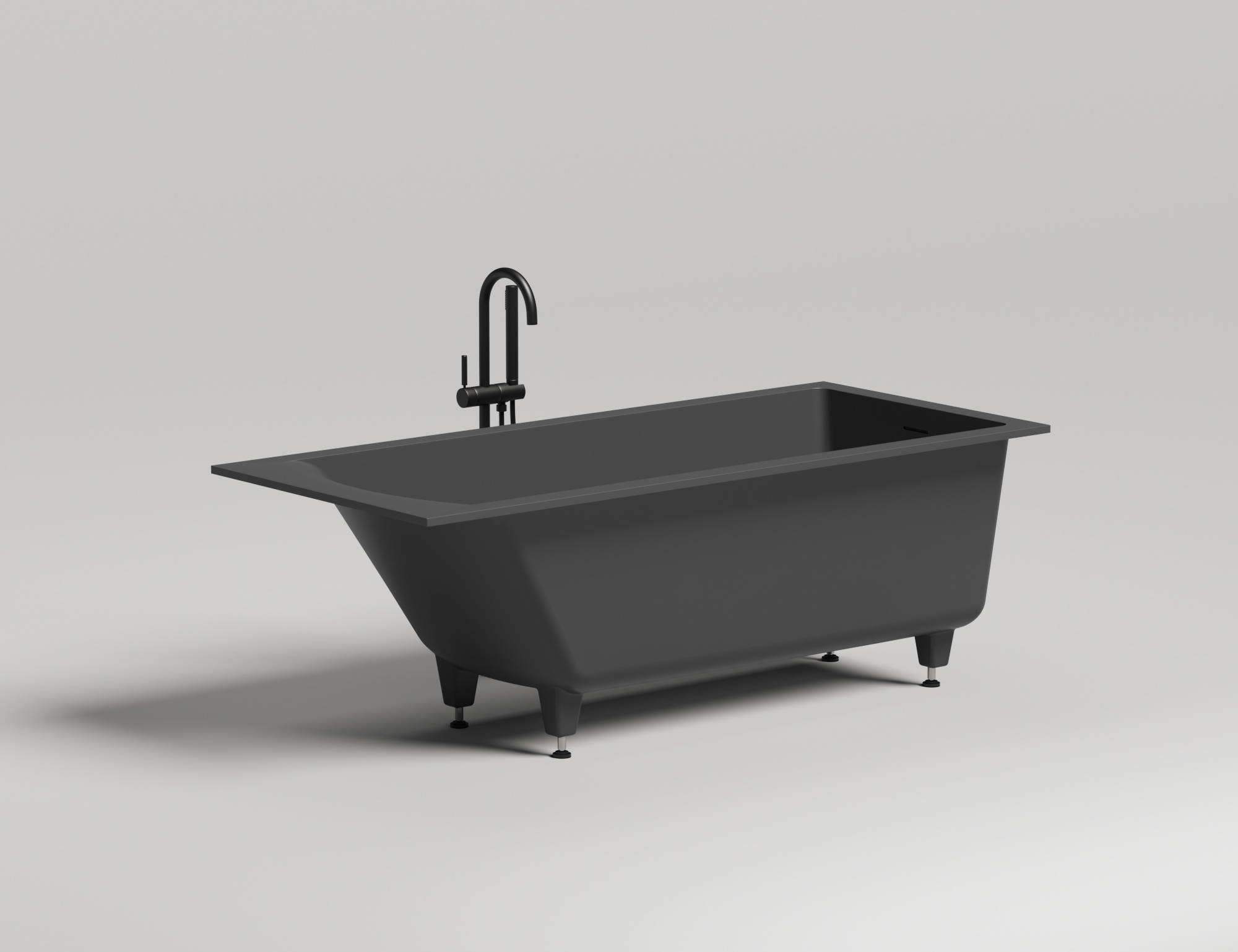 Фото Ванна из искусственного камня Salini Cascata Kit 170x75 104313GF покраска по RAL полностью