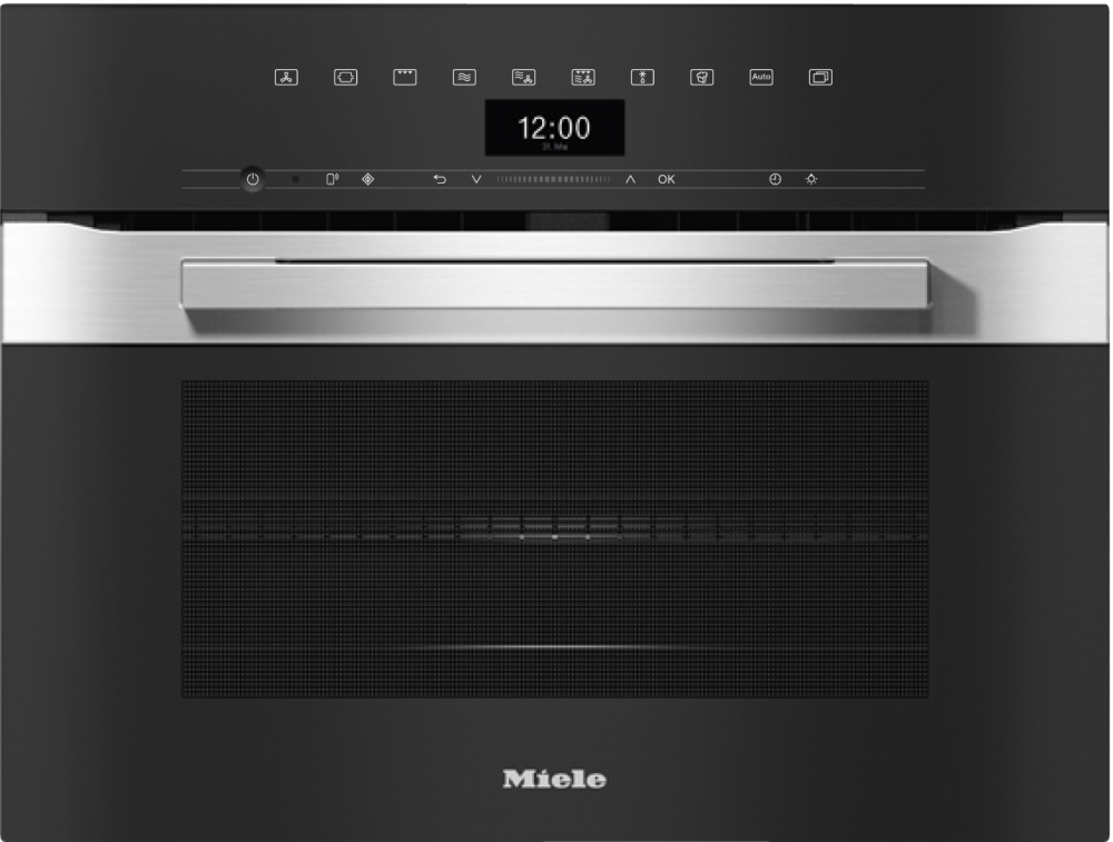 Фото Встраиваемый духовой шкаф с СВЧ Miele H 7440 BM EDST/CLST