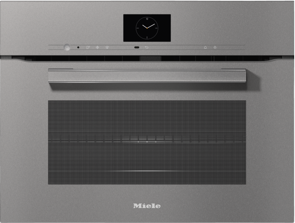 Фото Встраиваемый духовой шкаф с СВЧ Miele H 7640 BM GRGR
