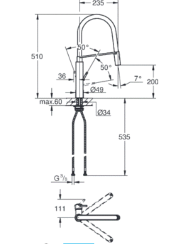 Фото Смеситель для кухни GROHE Concetto new 31491DC0