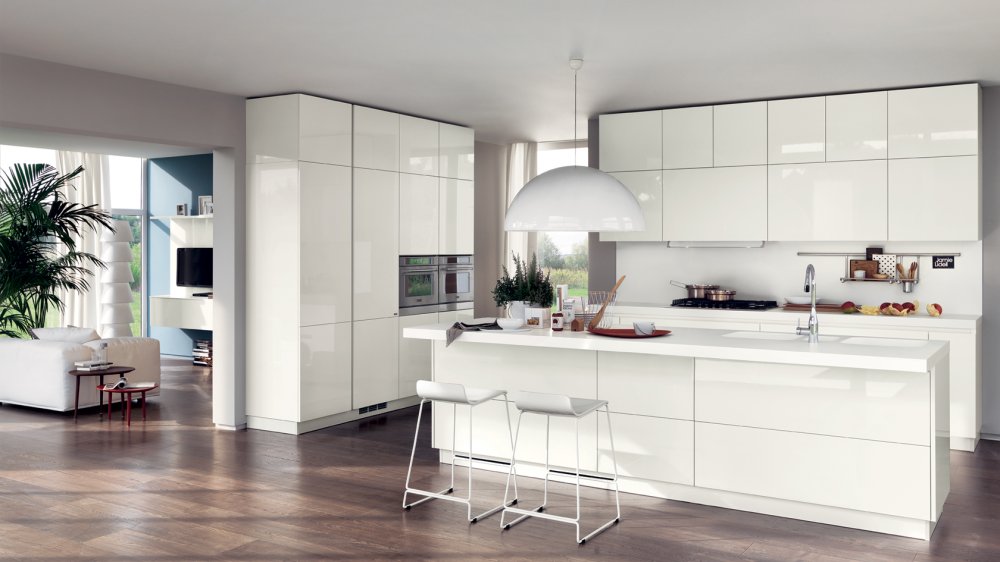 Фото Кухня Scavolini прямая с островом