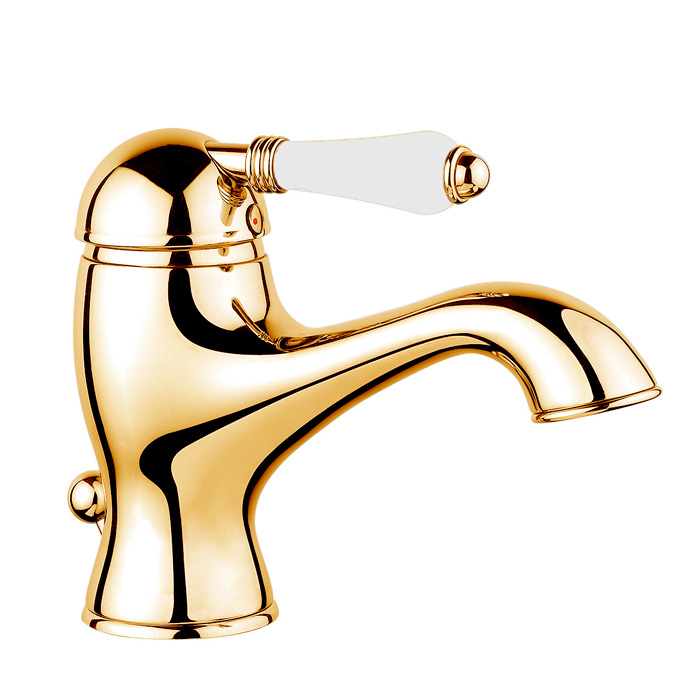 Фото Смеситель для раковины Nicolazzi Petit Mont Blanc 3402GB76 золото