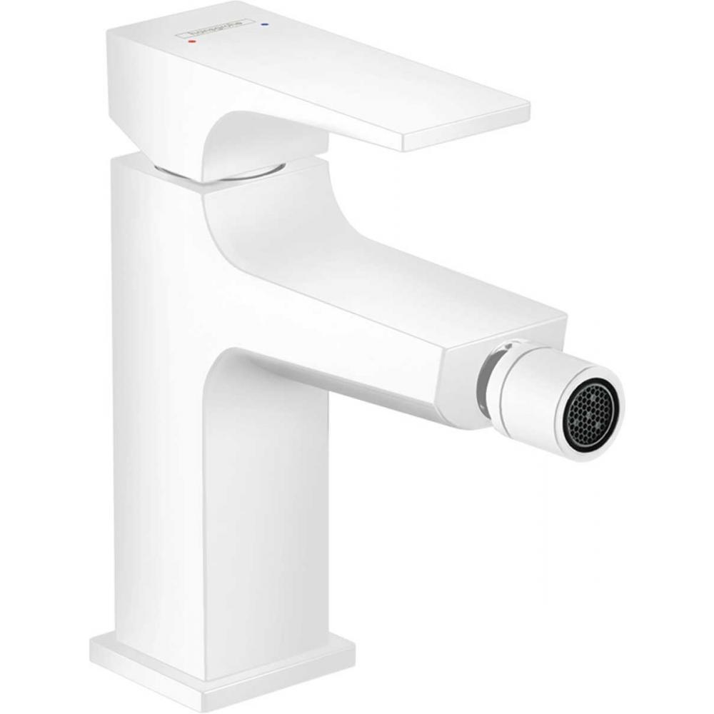 Фото Смеситель для биде hansgrohe Metropol 32520700 со сливным клапаном Push-Open, матовый белый
