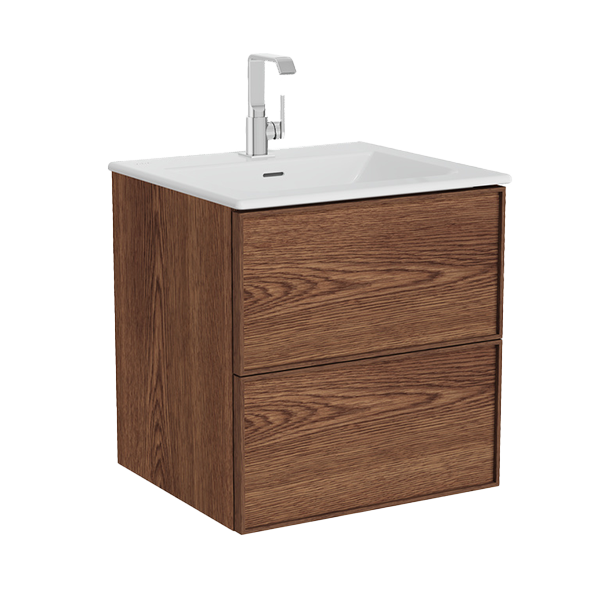 Фото Тумба с раковиной Vitra Metropole Edge 60 67154 грецкий орех