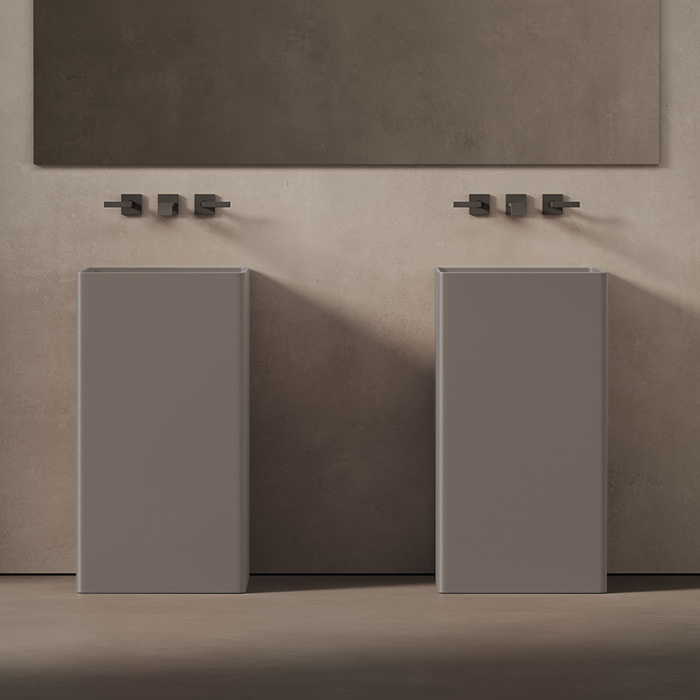 Фото Раковина DEA DESIGN Pedestal Basin 45 DD2017 450 6 grey brown