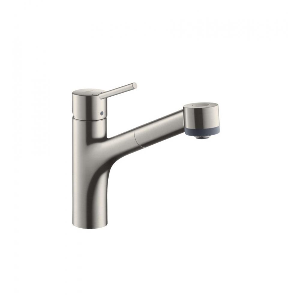 Фото Смеситель для кухни hansgrohe Talis M52, 170, 2jet 73860800 с вытяжным душем сталь