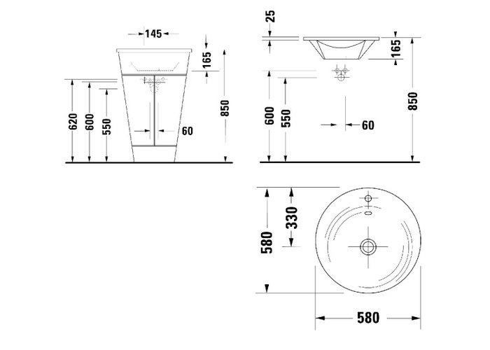 Фото Раковина Duravit Starck 1 406580000
