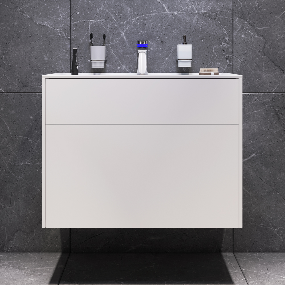 Фото Тумба под раковину AM.PM Inspire V2.0 M50AFHX0803WM 80 см белый матовый