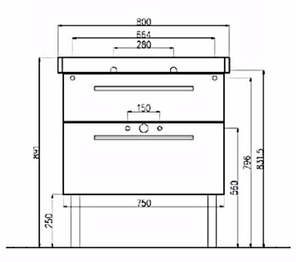Фото Тумба под раковину Villeroy&Boch 75 2DAY2 A98000E9 light wood