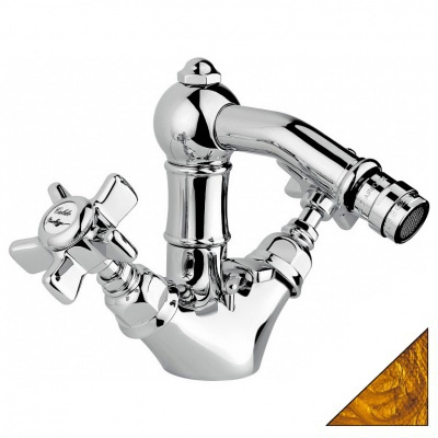 Фото Смеситель для биде Nicolazzi Liberty Black 1434GO43 золото