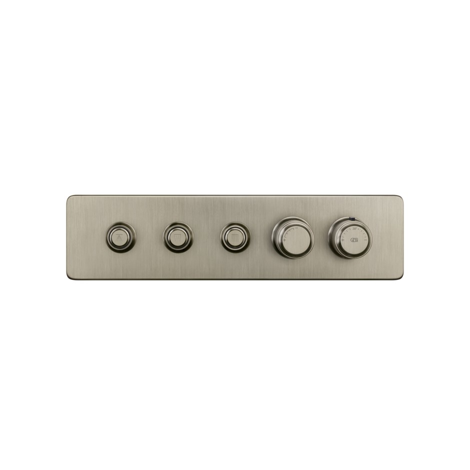 Фото Внешняя часть термостата Gessi Hi-Fi Eclectic Linear 65224#149 матовый никель finox