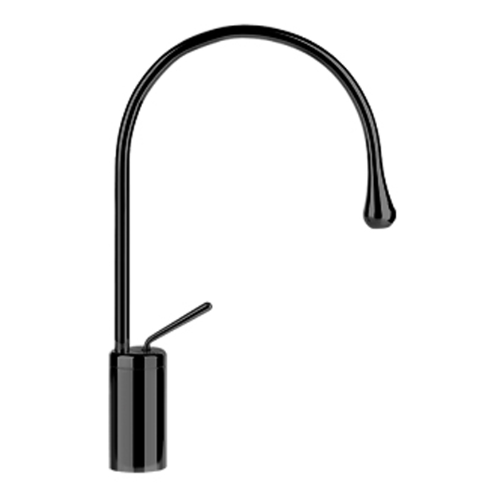 Фото Смеситель для раковины Gessi Goccia 33605#299 черный матовый