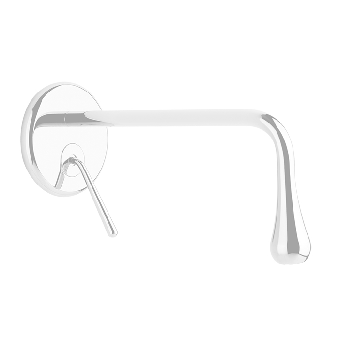 Фото Смеситель для раковины Gessi Goccia 33686#279 белый матовый