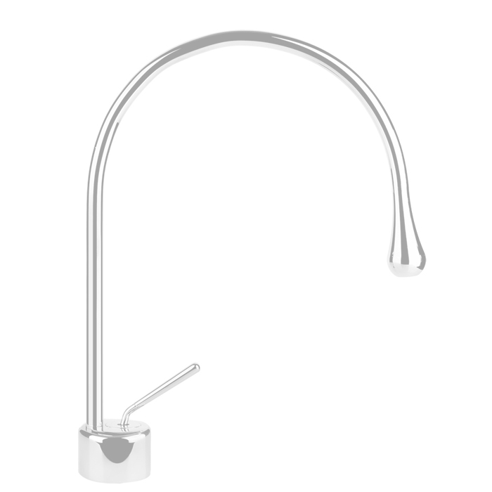 Фото Смеситель для раковины Gessi Goccia 33602#279 белый матовый