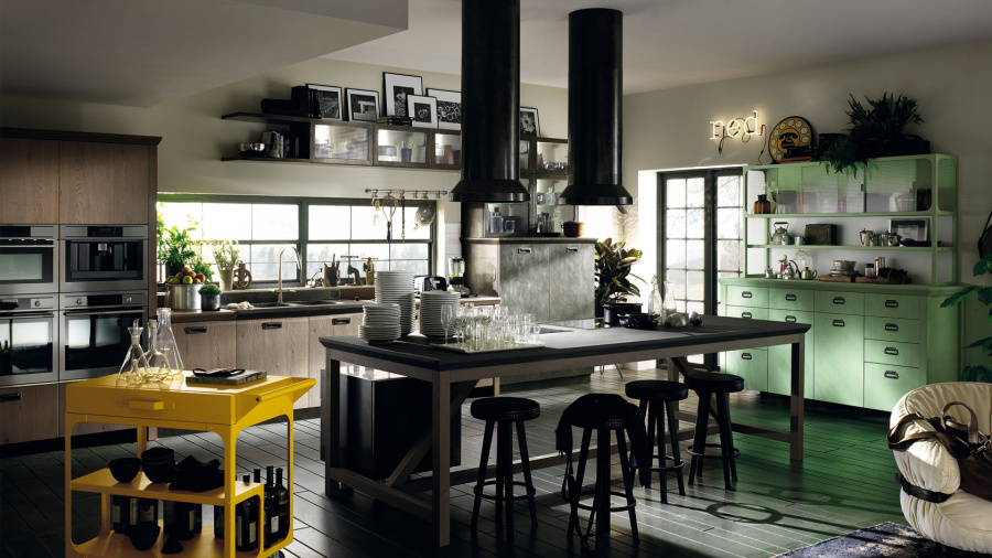 Фото Кухня Scavolini Diesel прямая 444 см