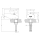 Фото Смеситель для раковины Gessi Equilibrio 52001#246 золото