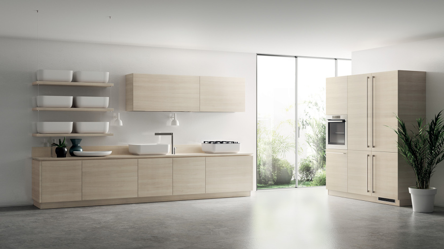 Фото Кухня Scavolini Qi угловая 480 на 260 см
