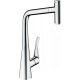 Фото Смеситель для кухни hansgrohe Metris Select M71, 320 Eco, 1jet, sBox, 73807000, с вытяжным изливом хром