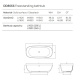 Фото Отдельностоящая ванна Dea Design Modern 180x85x54 DD8666 1800 18 белый