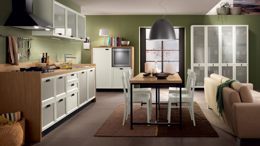 Фото Кухня Scavolini Atelier прямая с островом