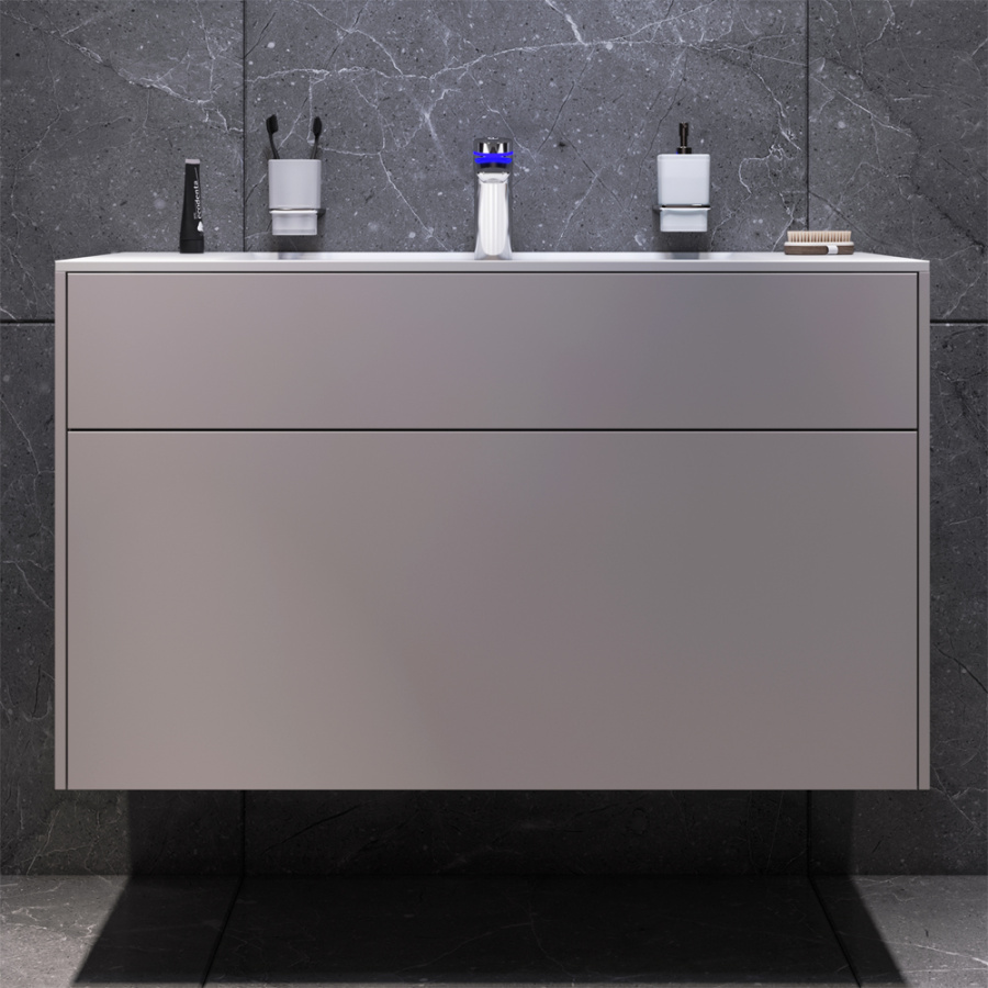 Фото Тумба под раковину AM.PM Inspire V2.0 M50AFHX1003EGM 100 см серый матовый