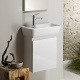 Фото Тумба с раковиной Burgbad Bel 51 SEEK051RF0590C0001*1 правая белая глянцевая