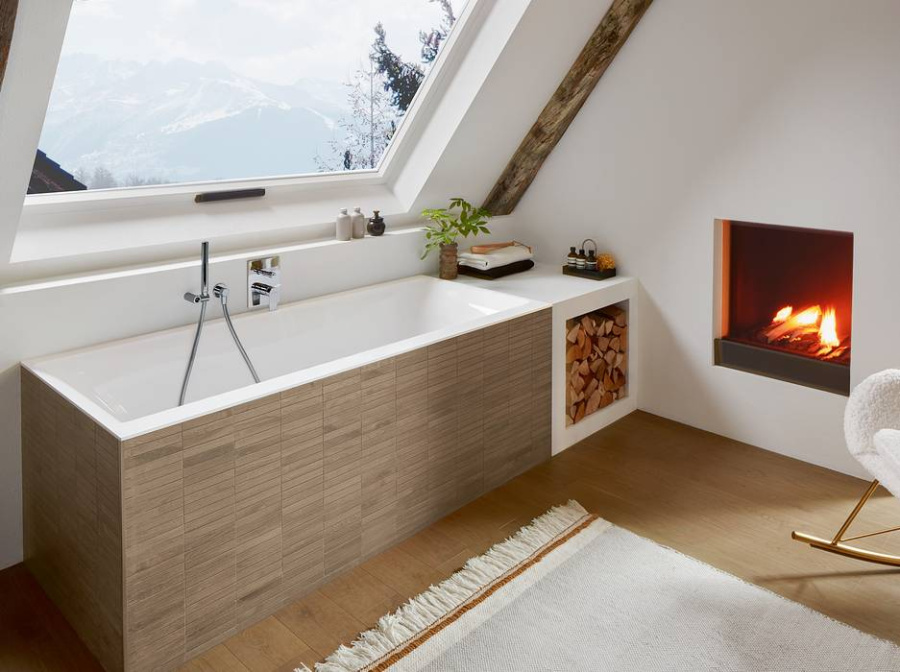 Фото Квариловая ванна 180х80 см Villeroy&Boch Subway 3.0 UBQ180SBW2DV-01 с ножками и сливом-переливом