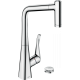 Фото Смеситель для кухни hansgrohe Metris Select M71 320, 2jet, sBox 73806000 на 2 отверстия, с вытяжным душем, хром