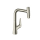 Фото Смеситель для кухни hansgrohe Talis Select M51 72824800 с вытяжным душем, сталь