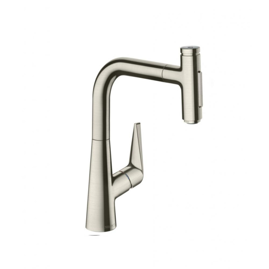 Фото Смеситель для кухни hansgrohe Talis Select M51 72824800 с вытяжным душем, сталь
