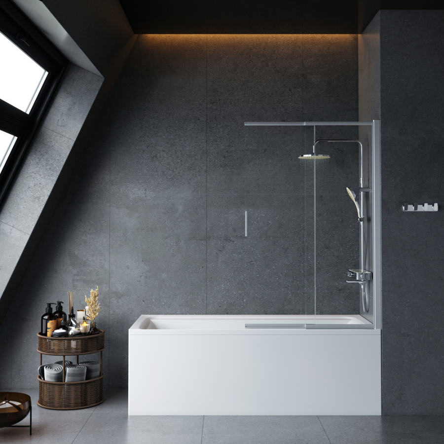 Фото Комплект ванны AM.PM Inspire V2.0 180x80 WK52EB с душевой системой и аксессуарами