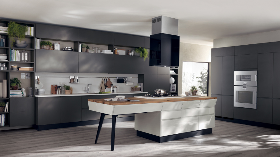 Фото Кухня Scavolini Motus угловая с островом