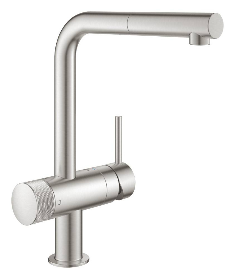 Фото Смеситель для кухни GROHE Blue Pure Minta 119707 с функцией фильтрации, суперсталь