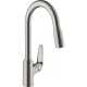Фото Смеситель для кухни hansgrohe Focus M42, 220, 2jet, sBox, 71820800 с вытяжным душем сталь