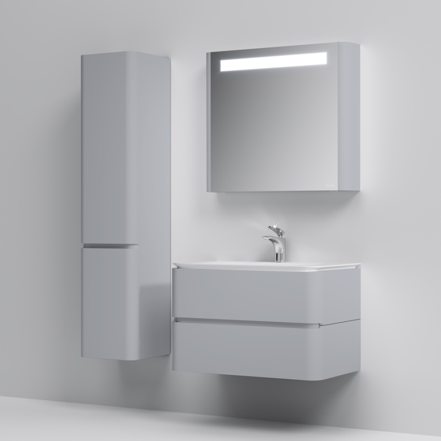 Фото Тумба под раковину AM.PM Sensation M30FHX0802FG, серый шелк
