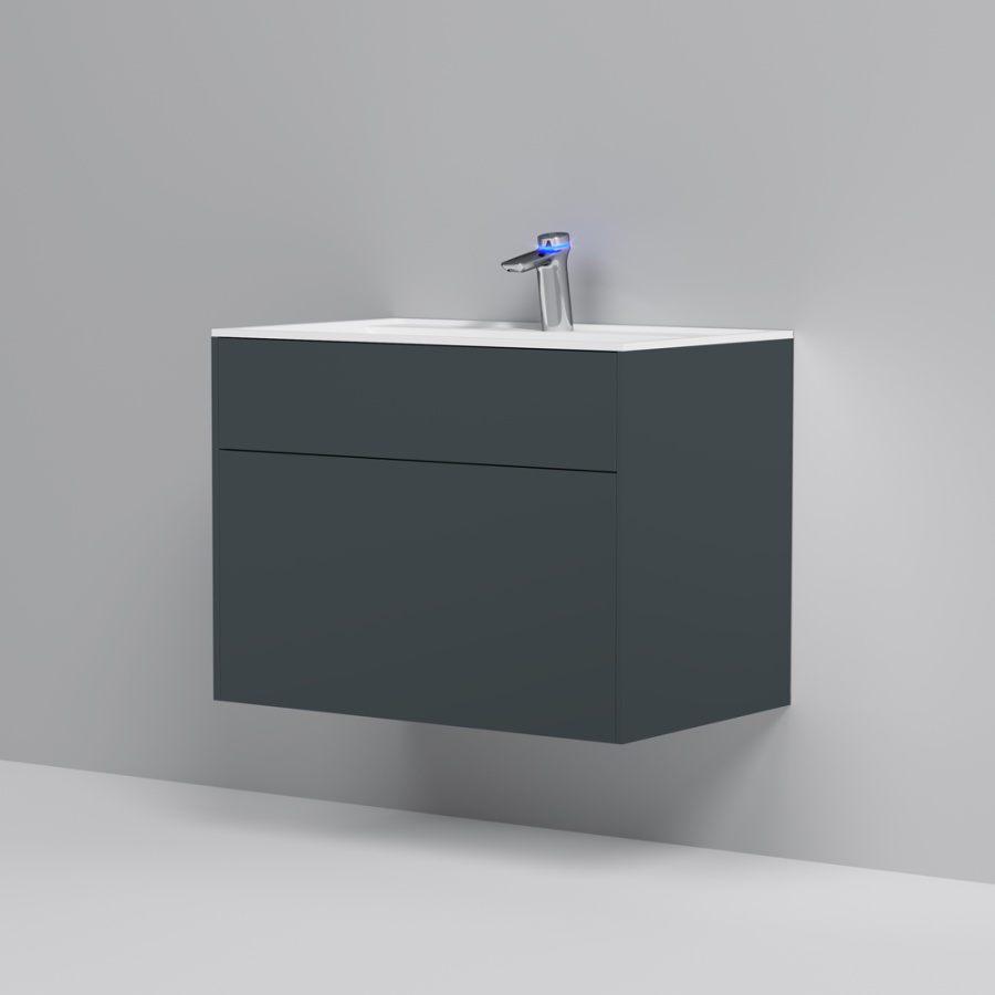 Фото Тумба под раковину AM.PM Inspire V2.0 M50AFHX0803GM 80 см графит матовый