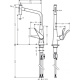 Фото Смеситель для кухни hansgrohe Metris Select M71, 320, 2jet 73820800 с вытяжным душем сталь