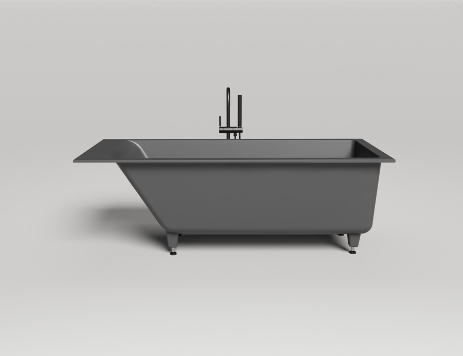 Фото Ванна из искусственного камня Salini Cascata Kit 170x75 104313GF покраска по RAL полностью