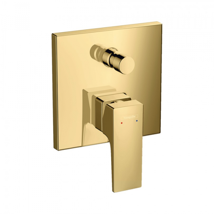 Фото Смеситель для ванны hansgrohe Metropol 32546990 со встроенной защитной комбинацией, СМ, полированное золото