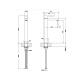 Фото Смеситель для раковины Gessi Rettangolo 11922#299 черный матовый