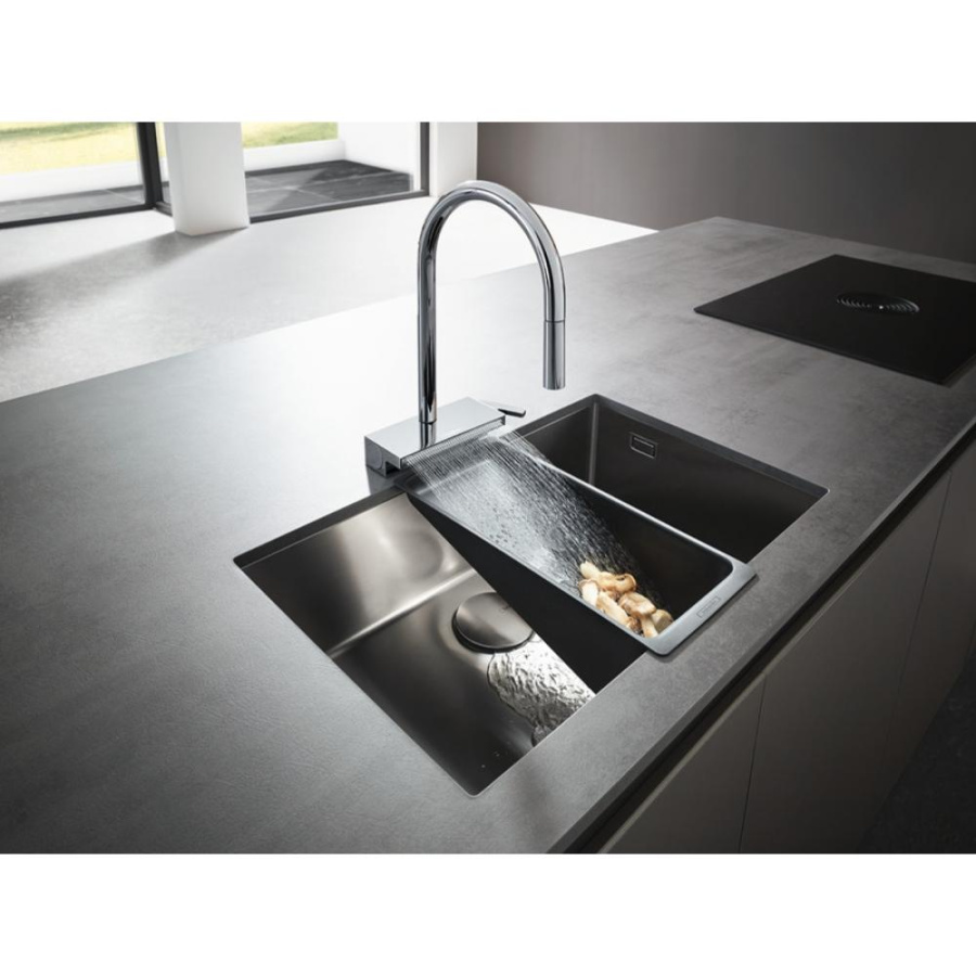 Фото Смеситель для кухни hansgrohe Aquno Select M81 170 73831000 с вытяжным душем, 3jet, sBox, хром