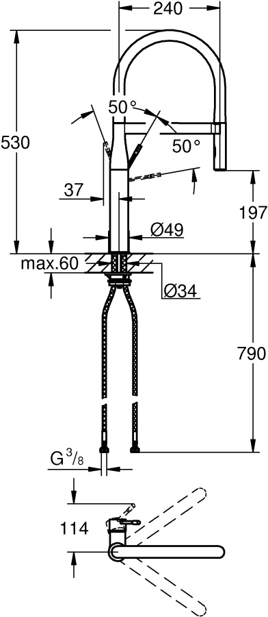 Фото Смеситель для кухни Grohe Essence New 30294000