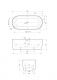 Фото Акриловая ванна Cezares Metauro 180х80 METAURO-INT-Central-180-80-60-B-W-MATT черный