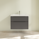 Фото Тумба под раковину 77х48 см Villeroy&Boch Subway 3.0 C57401VR graphite
