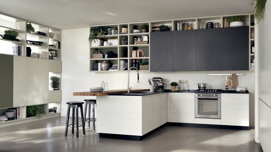 Фото Кухня Scavolini Motus угловая с островом
