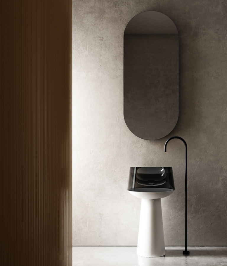 Фото Раковина Abber Kristall 50 AT2706White-Onyx