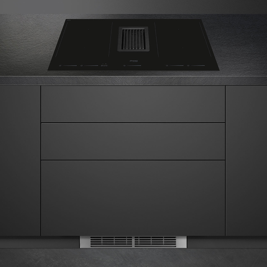 Фото Варочная панель с вытяжкой Smeg HOBD682D1