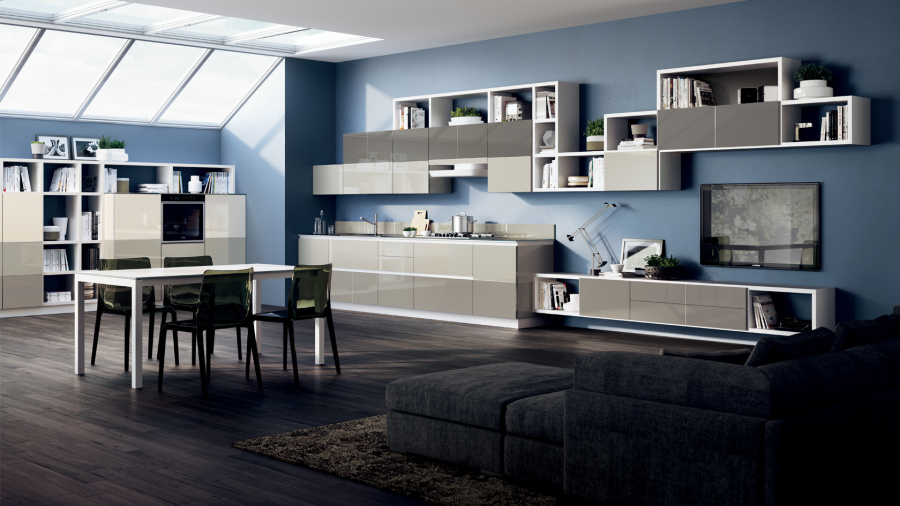 Фото Кухня Scavolini Tetrix прямая 420 см