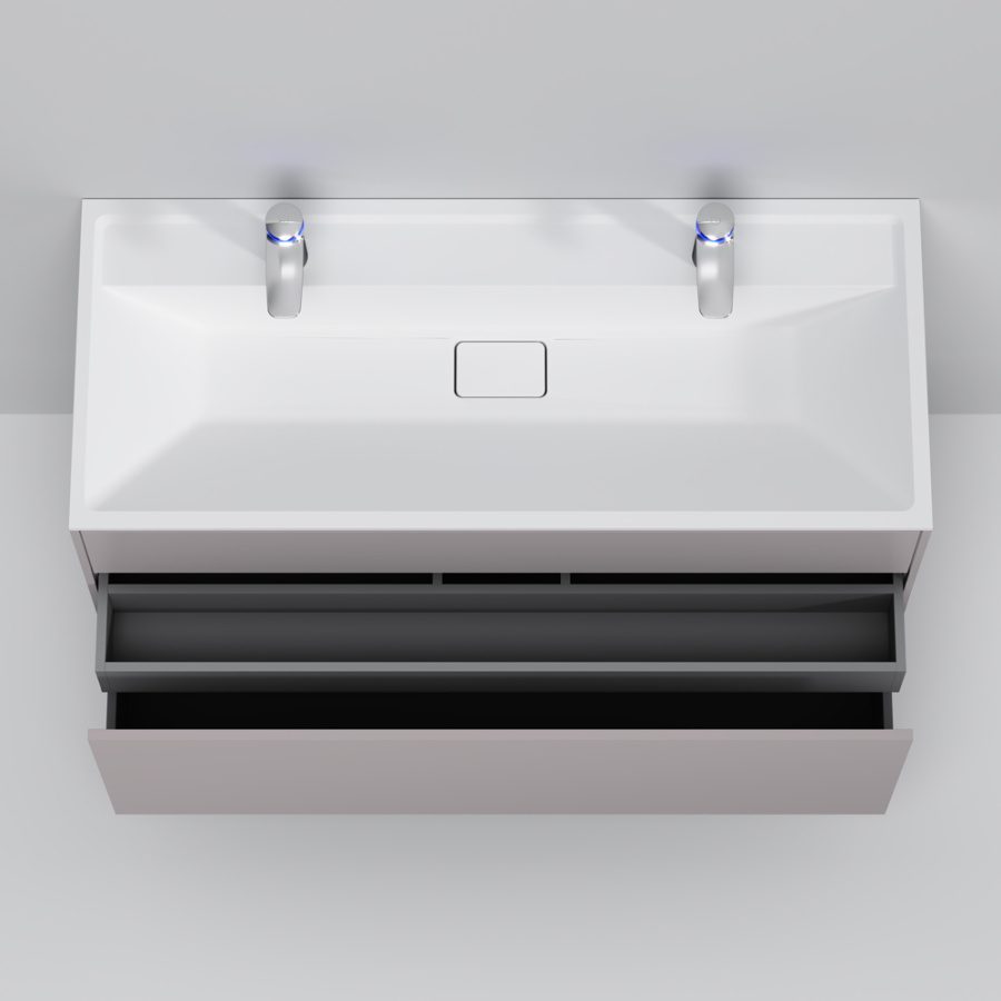 Фото Тумба под раковину AM.PM Inspire V2.0 M50AFHX1203EGM 120 см серый матовый