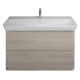 Фото Тумба с раковиной Burgbad Iveo 120 SFEN120F2834G0161C0001*1 фланелевый дуб